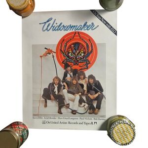 Widowmaker Self Titled Vintage 1976 Promo Album Poster 16x20 UA Records